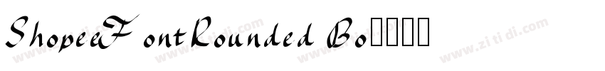 ShopeeFontRounded Bo字体转换